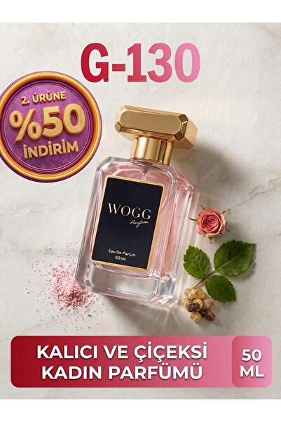 WOGG PARFÜM G130 Flora By | Gül ve Misk Kokulu Kadın Parfümü | Uzun Süre Kalı...