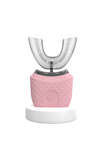 choice2 Pink Portable U-shaped electric toothbrush, ultrasonic 360-degree cle...