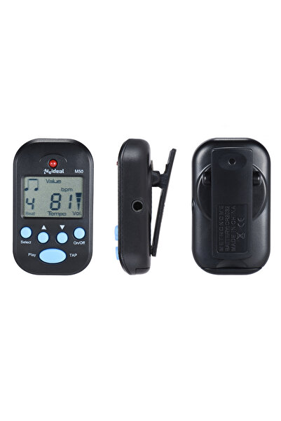 Choice Black M50 Mini Metronome Professional Clip-on LCD Digital Rhythm Metro...
