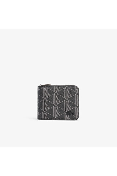 Lacoste The Blend Erkek Monogram Siyah Cüzdan