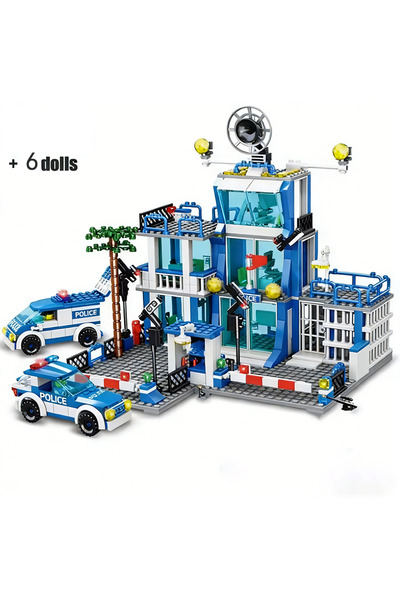 Choice City Building SWAT Police Station Building Blocks City Model Set Priso...