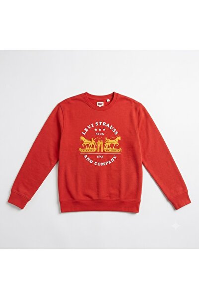 Levi's Cotton Graphic Men's Crew Neck Sweatshirt