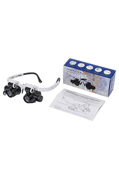 Choice black 8X 15X 23X Lens 2XLED Watch Jeweler Repair Magnifier Head-Mounte...