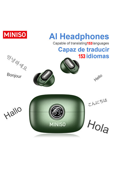 Choice3 MINISO Green AI MINISO MS105 Wireless Bluetooth Headphones AI Transla...