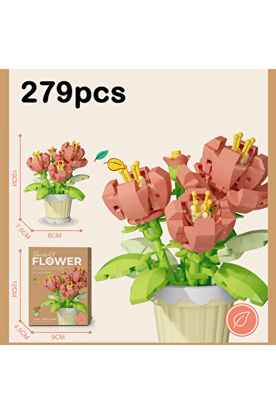Choice5 08 Mini Flowers Building Blocks Simulation Succulent Puzzle for Kid B...