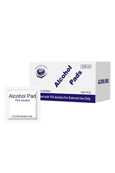 Choice1 100Pcs 6x3cm Disposable and convenient alcohol cotton pads for cleani...
