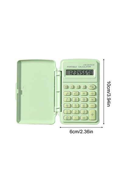 Choice1 Light Green Scientific Calculator with LCD Notepad Small Cute Silent ...