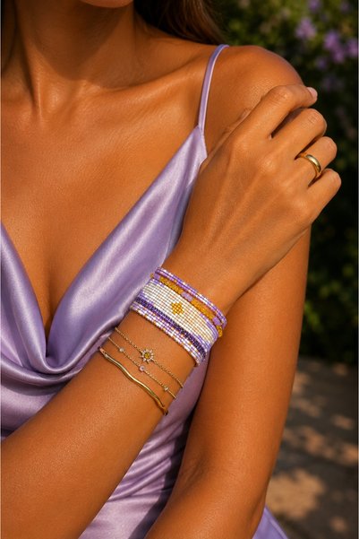 Ayza Miyuki Sparkling Multiple Bracelet