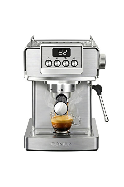 DOMEA Espresso Coffee Maker, 20-Bar Pump, Thermo Block Heating, Digital Temp ...