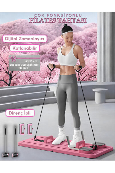Hubstein Pilates Aleti – Zamanlayıcılı, Direnç Bantlı Çok Amaçlı Egzersiz Tah...
