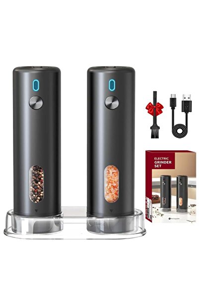 Choice1 1Set New Upgraded Electric Pepper Grinder External Adjustable Salt an...