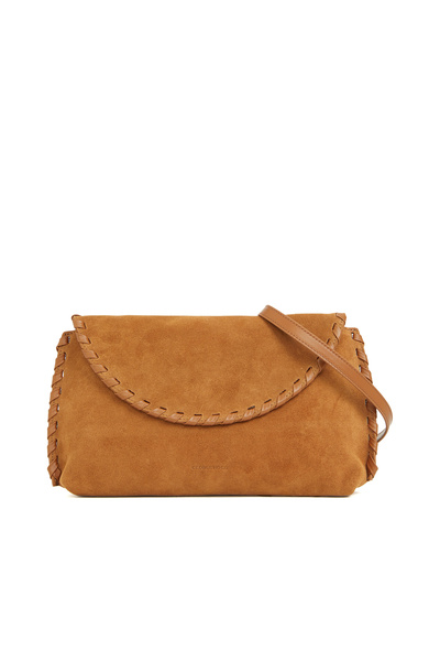 George Hogg Taba Saraç Detaylı Kadın Süet Clutch