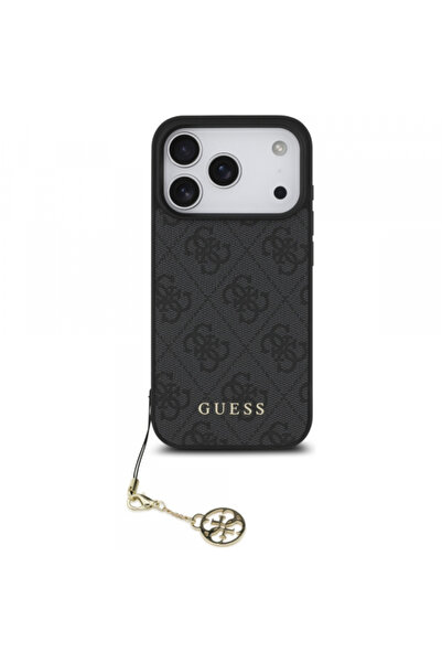 Apple Husă Guess 4G Charms Collection MagSafe pentru iPhone 17 Pro negru