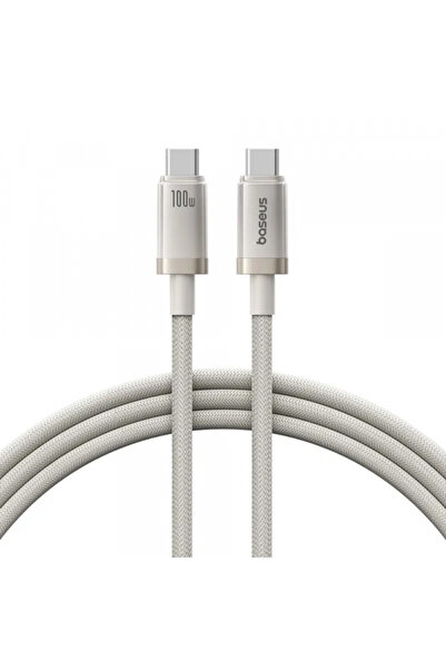 Baseus Cablu Date si Incarcare USB-C - USB-C Titanium, 100W, 1m, Argintiu P10...