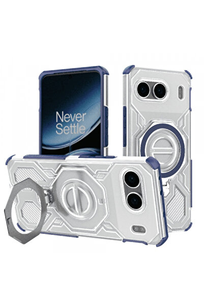 Oneplus Husa pentru Nord 4, Techsuit, Carbon Shield Pro, Albastra