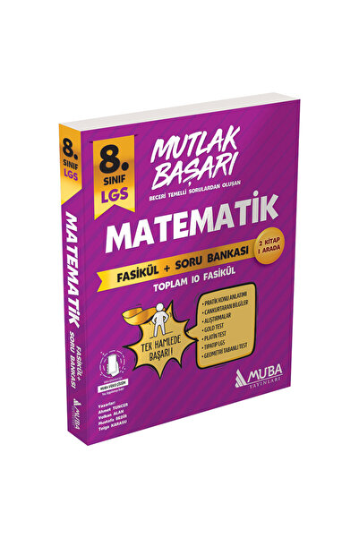 Muba Yayınları Mutlak Başarı 8.Sınıf Matematik Fasikül+Soru Bankası
