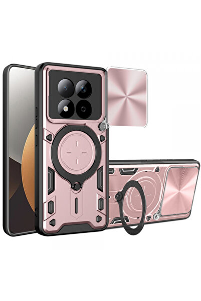 Techsuit Husa pentru Xiaomi Redmi Note 15 Pro 5G, Techsuit, CamGuard Pro, Roz...