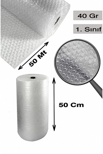 Şehzat Üç Katlı Kalın Balonlu Naylon 1 .sınıf Balonlu Patpat Havalı Naylon Pat Pat Ambalaj 50 Cm X 50 Metre