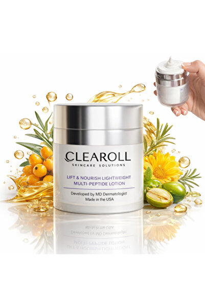 CLEAROLL Loțiune anti-aging cu peptide pentru lifting facial, fermitate și el...
