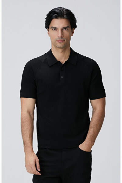 Network N-Tech Siyah Polo Yaka Kazak