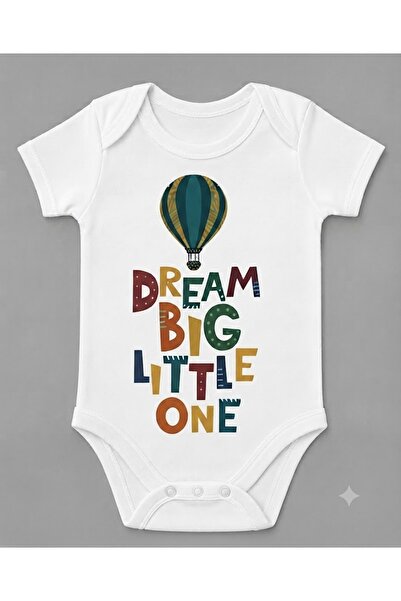 EYDUBABY بدلة أطفال قصيرة الأكمام مطبوعة من القطن العضوي Dream Big Little One...