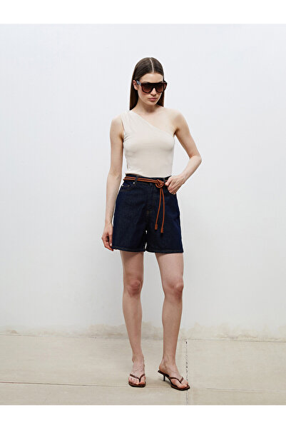 LC Waikiki Vizyon New Season Loose Fit Women's Jean Shorts