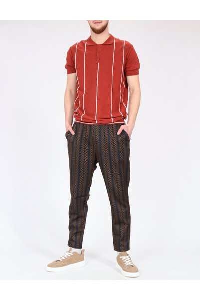 Evendi Pantaloni, negru/maro