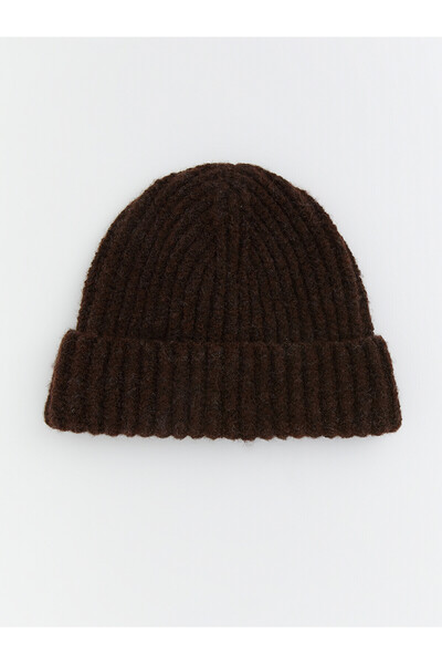 LC Waikiki Nevavm Farkıyla Lcw Accessories Brown Knitwear Plain Women's Beanie