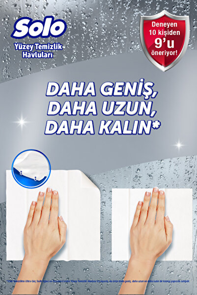 Solo Aquablock Yüzey Temizlik Havlusu 6'lı 180 Yaprak