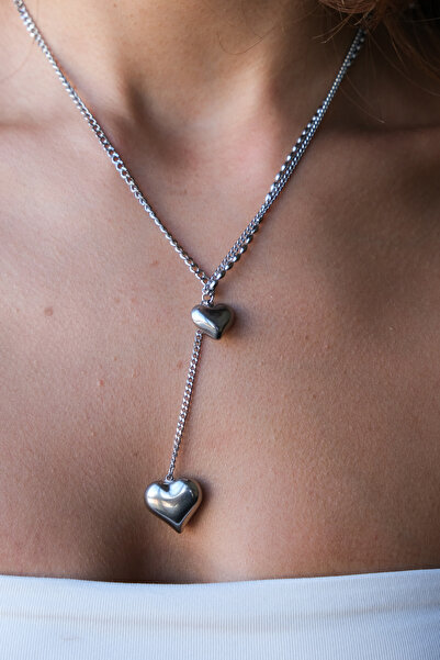 Serenite Collection قلادة قلب من الفولاذ
