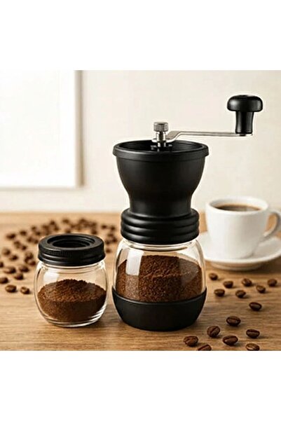 Marsilyan Manual Glass Jar Coffee and Spice Grinder – Spice and Coffee Bean G...