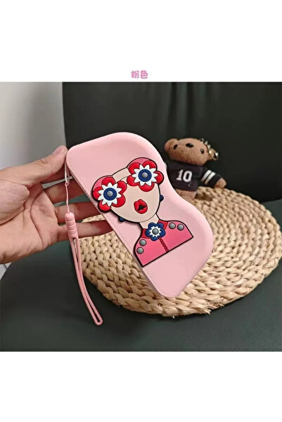 Choice3 Pink Silicone Glasses Bag, Small Item Bag, Waterproof Glasses Box, Co...
