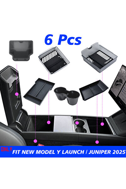 Choice14 Translucent 6 Pcs TEKSY 1/2/3/4/6/7/8pcs For Tesla New Model Y 2025 ...