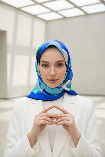 Vissona %100 Twill Renk Bloklu Çizgili Desenli Saks - Mint Yeşili Renkli 90x9...