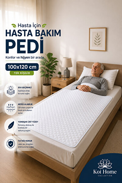 Koi Home Yıkanabilir Hasta Bakım Altı Pedi | Sıvı Geçirmez, Yüksek Emicilik, ...