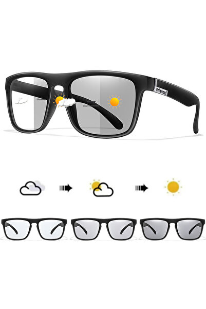 Choice QC13 Photochromic Cycling Sunglasses for Men and Women Square Glasses ...