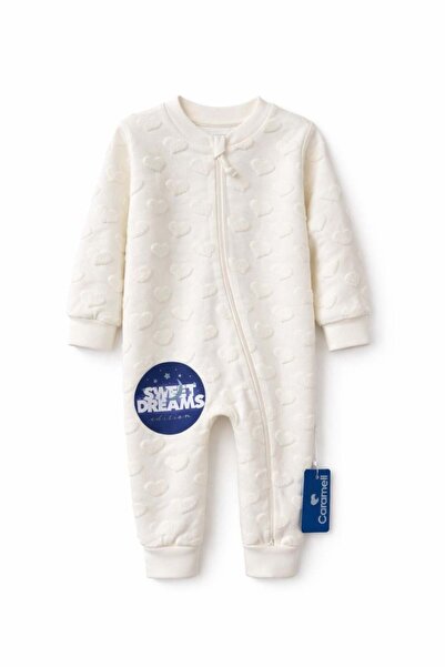 Caramell Baby Girl Cloud Embossed Sleeping Bag 6-36 Months Beige