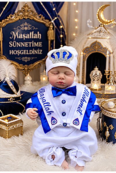minikiti İsimli Maşallah Yazılı Erkek Bebek Yenidoğan Hastane Çıkışı Bebek Sü...