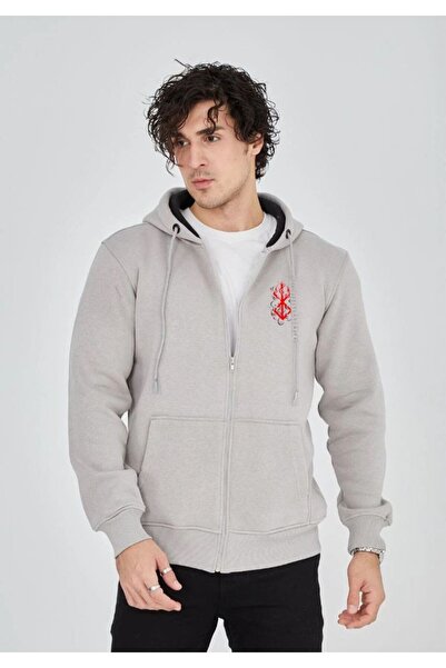 Generic Brand Men's 3 Yarn Cotton Hooded Full Zipper Pocket Hoodie Sweatshirt...