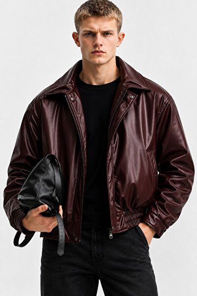çerme Νέα Σεζόν Premium Oversize Ανδρικό Δερμάτινο Μπουφάν