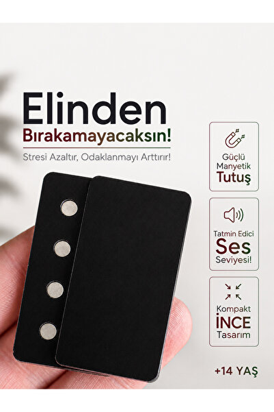 Klikklik Siyah Stres Diskleri Fidget
