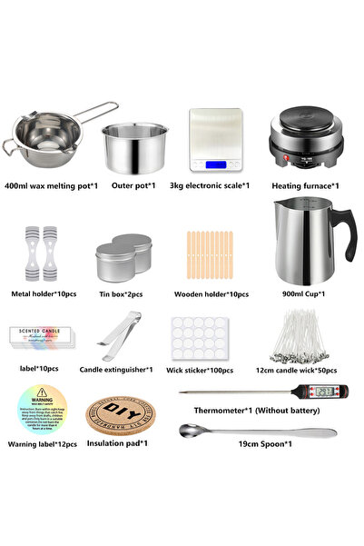 Choice EU Plug Advanced kit 1 Set Candle Making Kit Pouring Pot Candle Making...
