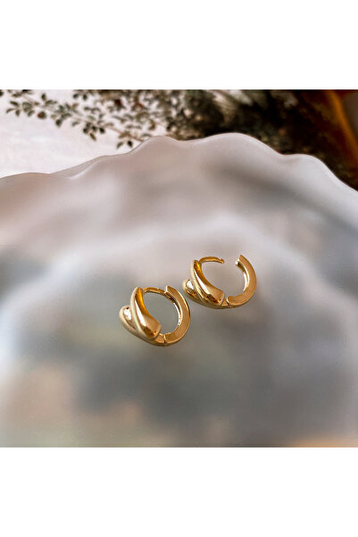 Choice HE8832-1 Stainless Steel Smooth Metal Chunky Hoop Earrings for Women G...