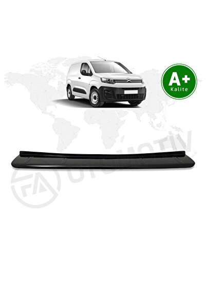 FA OTOMOTİV Citroen Berlingo Panelvan Arka Tampon Eşiği Parlak Siyah 2019 Mod...