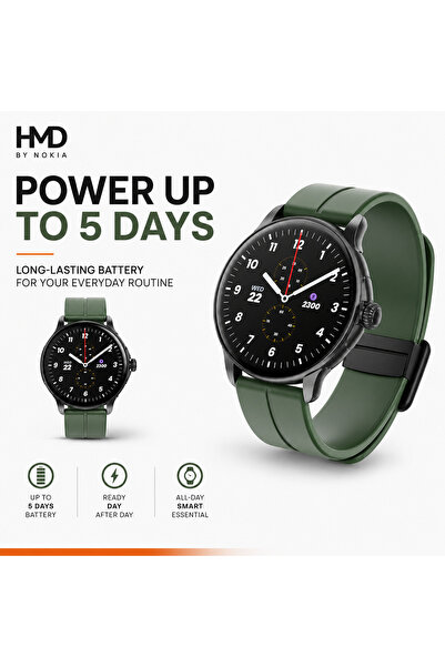 Hmd Watch X1 Smartwatch with IP68 and AMOLED Display Gray