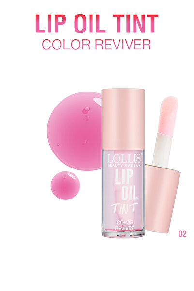 Lollis Lip Oil Tint Renkli Parlatıcı Dudak Yağı Nemlendirici Parlak Görünüm 5...