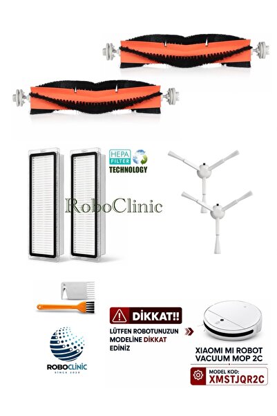 Roboclinic Συμβατή βούρτσα, φίλτρο Hepa-8 τεμάχια για Xiaomi Mi Robot Vacuum ...