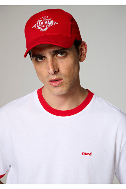 Mavi Team Football Collection Embroidered Red Hat 0920341-70465