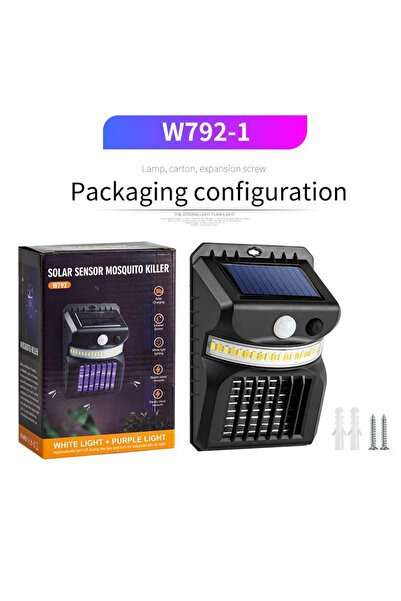 Choice مصباح شمسي W792-1 خارجي يعمل بالطاقة الشمسية ومصباح قاتل للبعوض مع وظي...