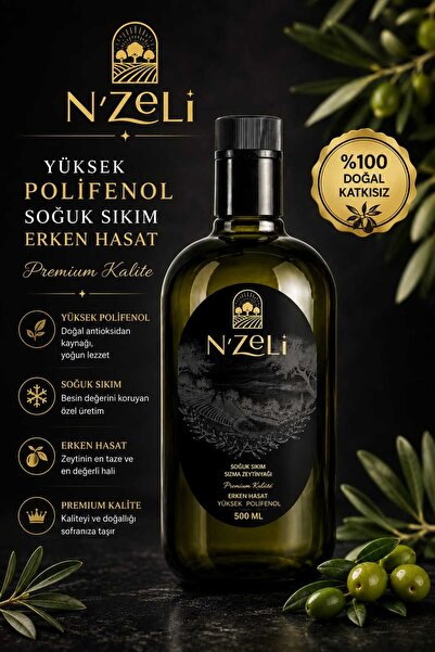 N'Zeli Premium Polifenol Sızma Zeytinyağı 500 ml
